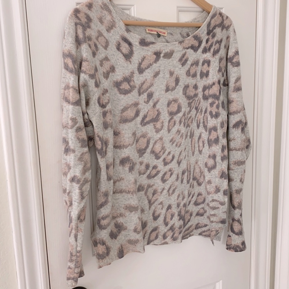 Rebecca Taylor leopard sweater